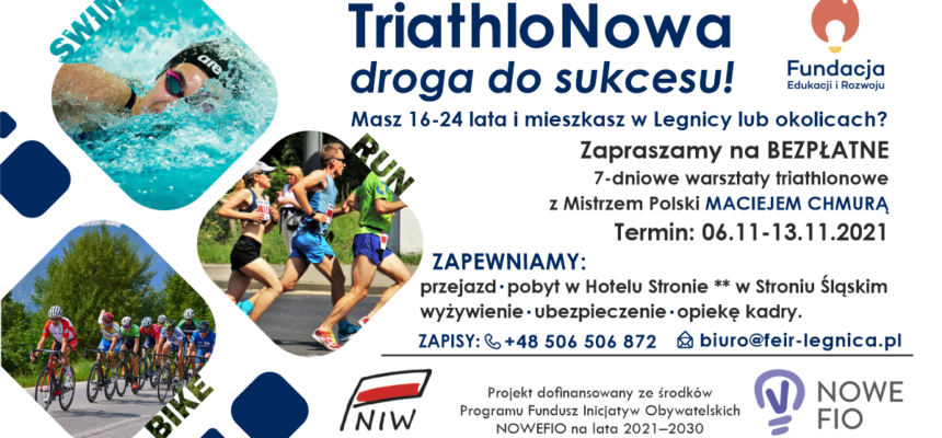 Warsztaty triathlonowe z Mistrzem Polski Maciejem Chmurą  6 – 13 listopada 2021