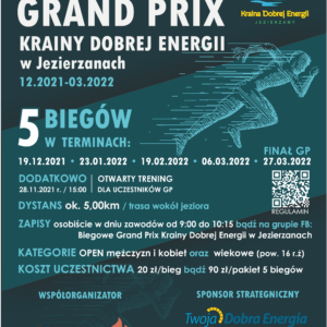 Biegowe Grand Prix Krainy Dobrej Energii w Jezierzanach 19.12.2021 – 27.03.2022